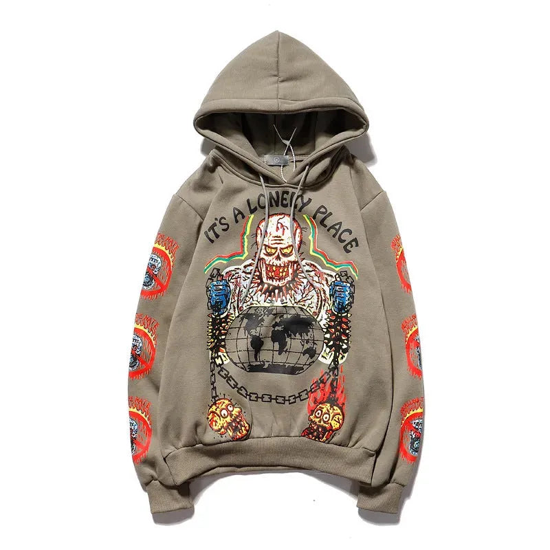 Graffiti alphabet print hoodie sweatshirt - Bellarte Enchanté Graffiti alphabet print hoodie sweatshirt